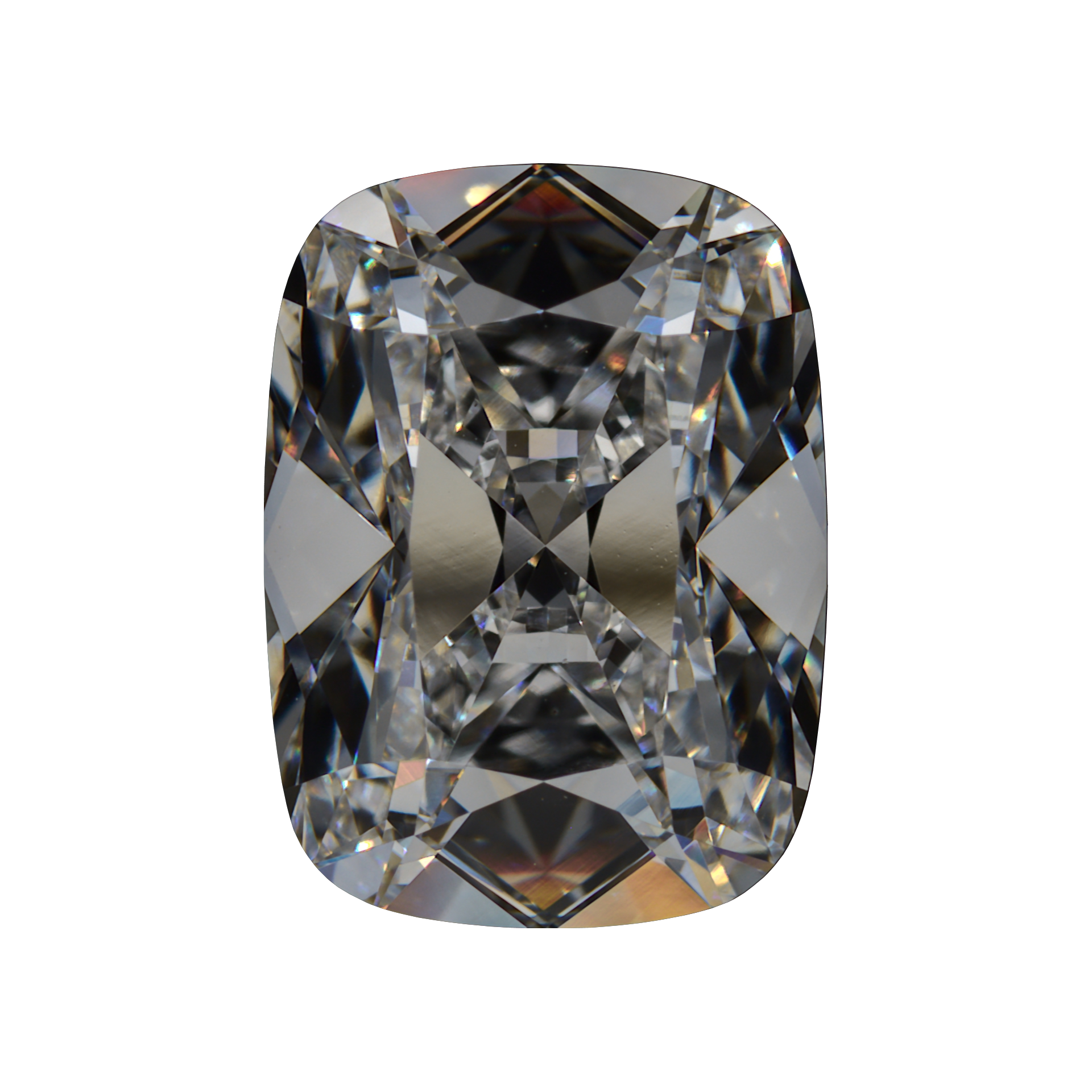 3.42 E VS1 BG Premium Elongated Old Mine Cushion Diamond still