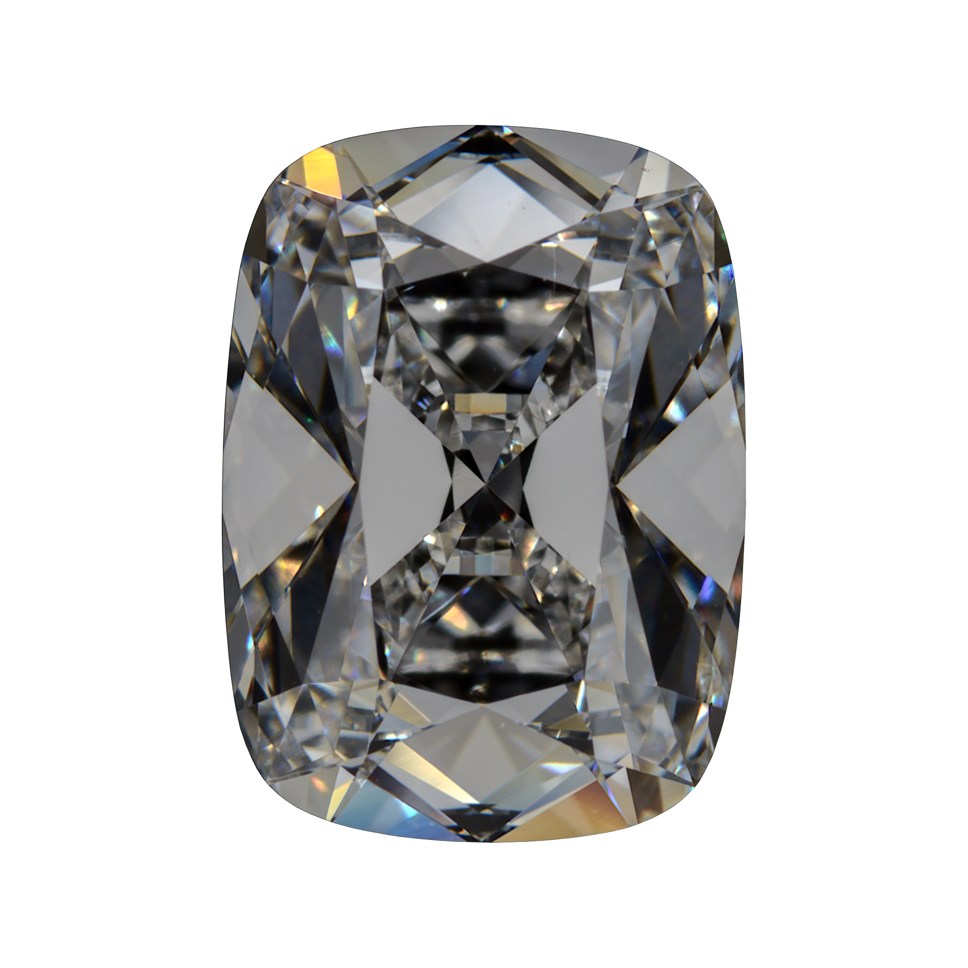 3.71 F VS2 BG Premium Elongated Old Mine Cushion Diamond still