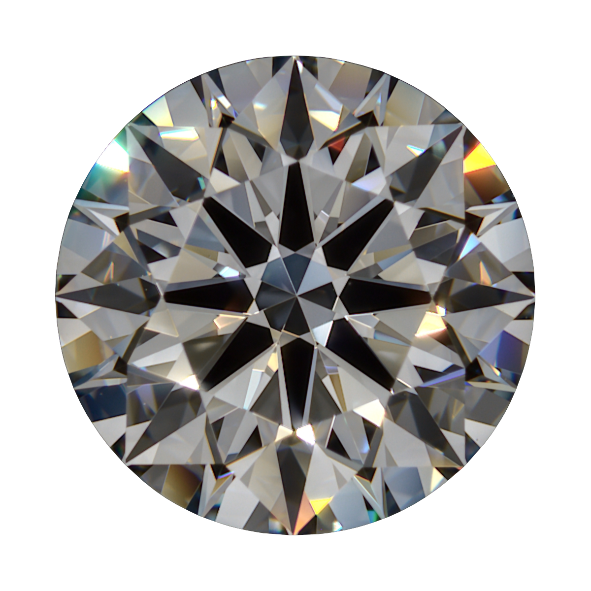 1.7 D VVS1 Premium Lab Round still