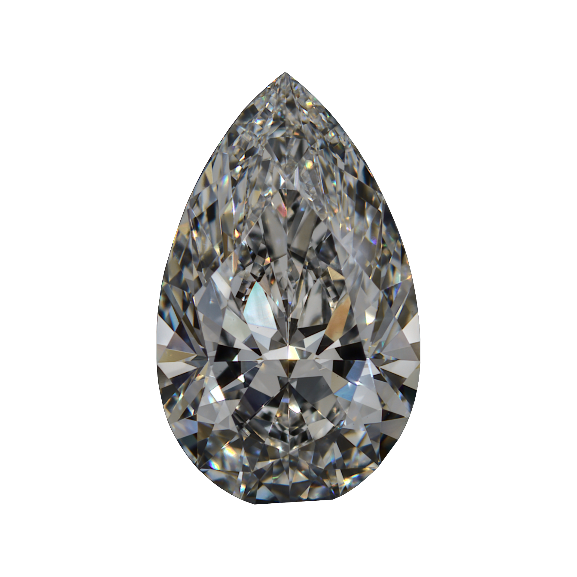 2.01 E VVS2 Premium Lab Pear Shape still