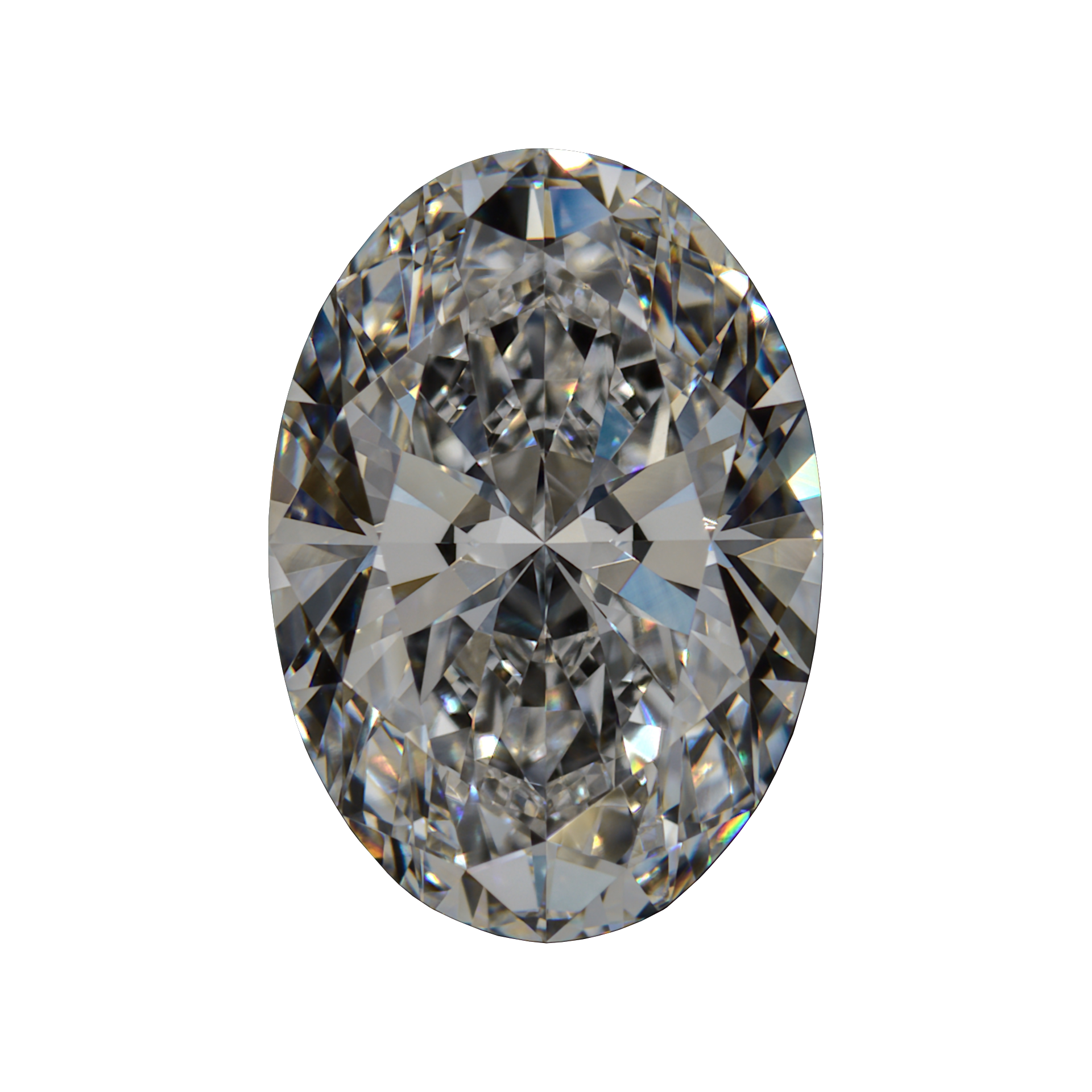 2.50 E VS1 BG Premium Lab Oval - Grown in the USA still