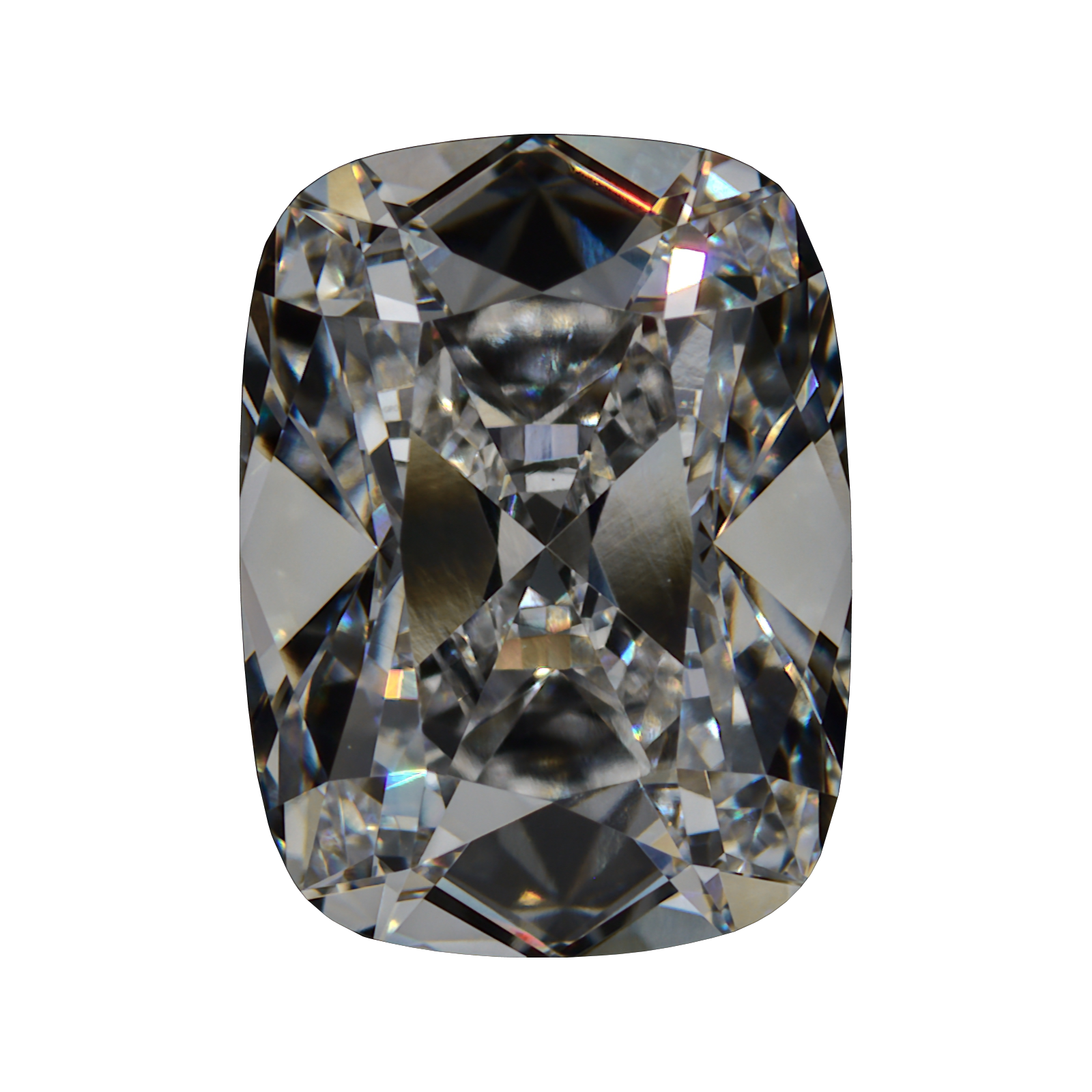 2.53 E VS1 BG Premium Elongated Old Mine Cushion Diamond still