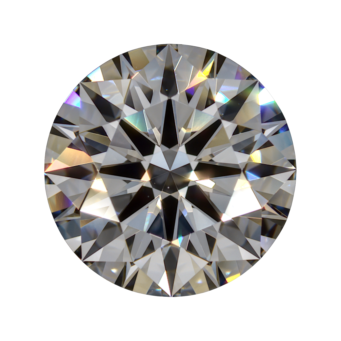 2.166 E VVS1 Brian Gavin Premium Lab Grown Round Diamond still