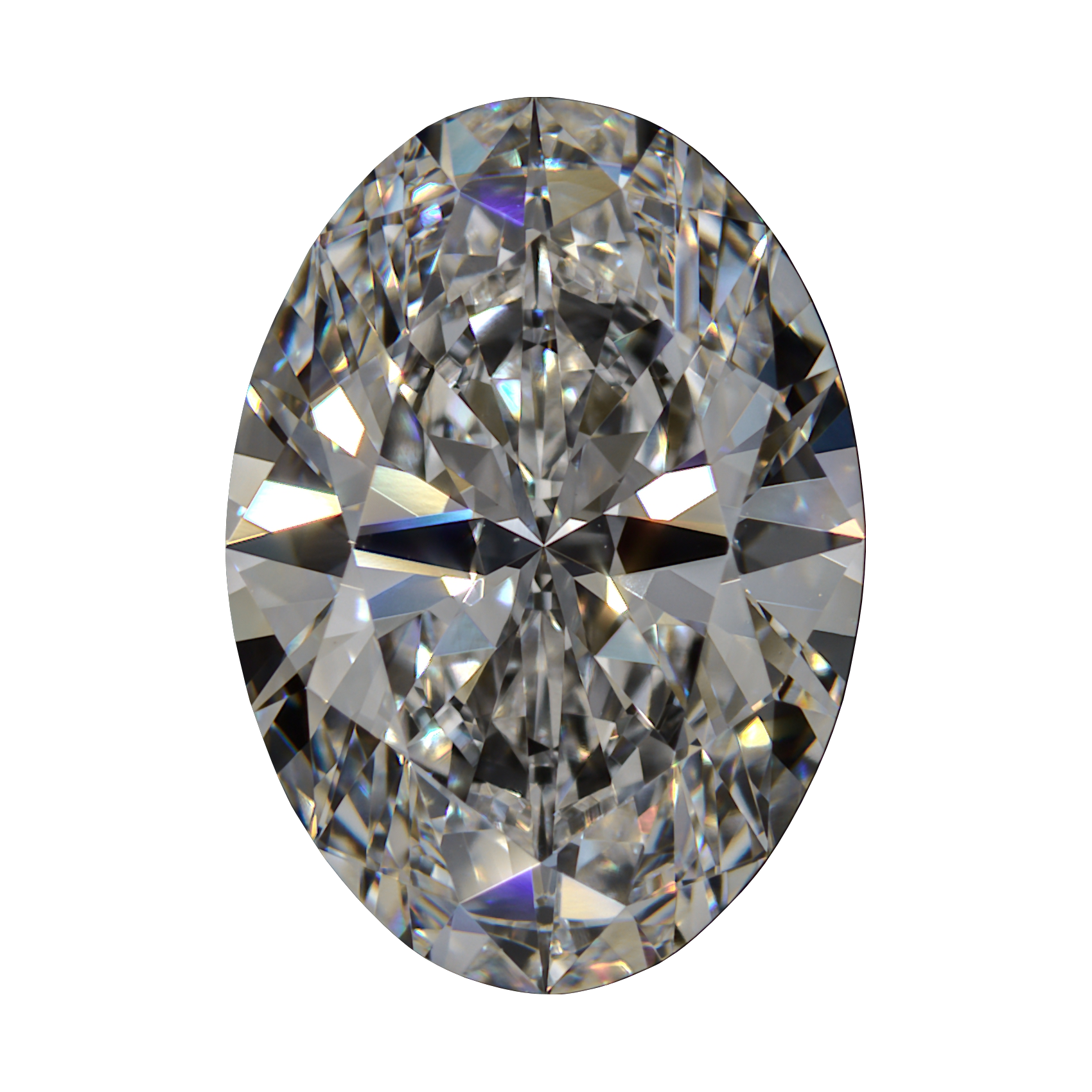 2.517 D VVS2 Brian Gavin Premium Lab Grown Oval Diamond still