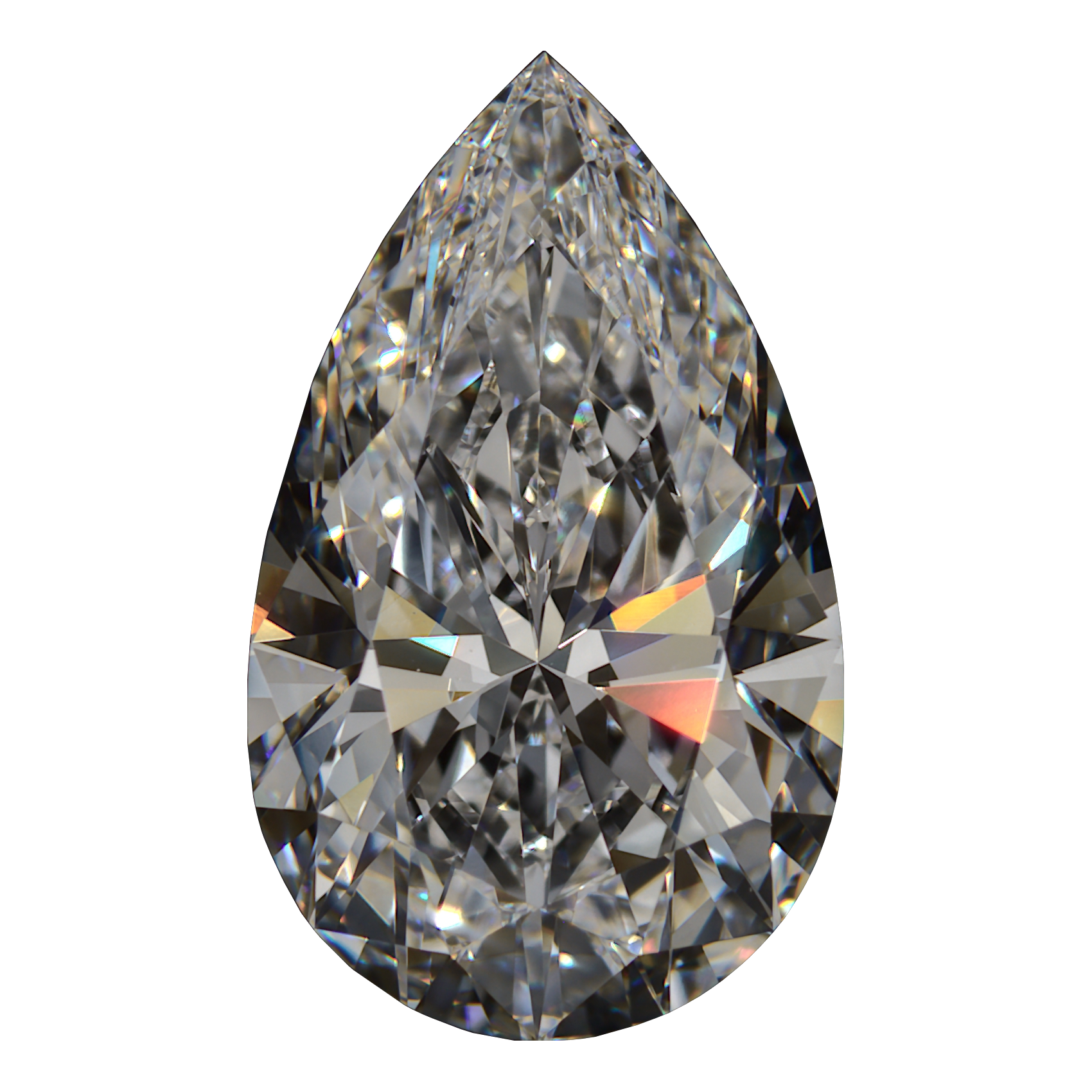 2.442 E VVS1 Brian Gavin Premium Lab Grown Pear Diamond still