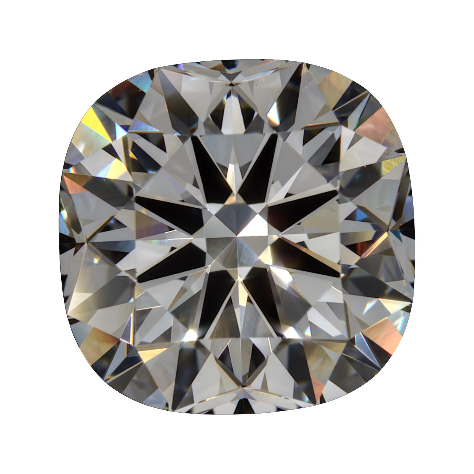 4.126 F VS1 Brian Gavin Premium Lab Grown Cushion Diamond still