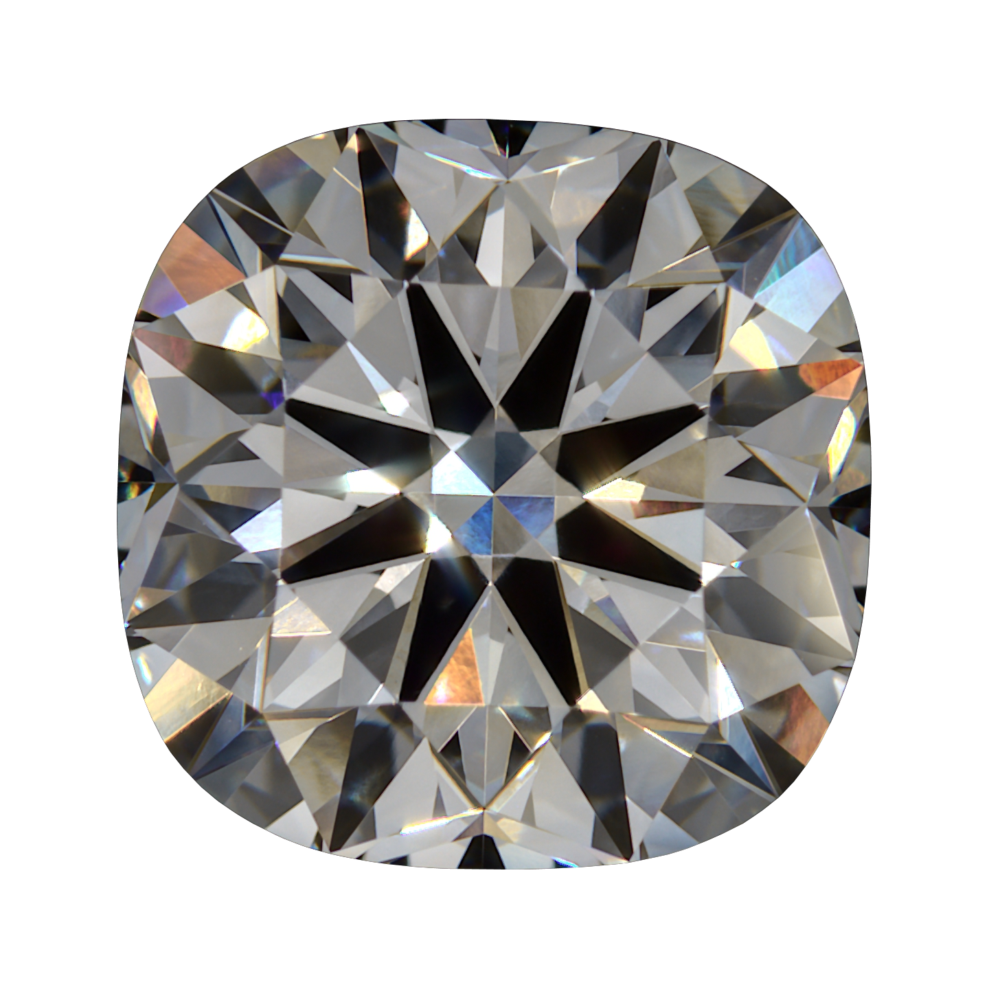 3.17 E VVS1 Brian Gavin Premium Lab Grown Cushion Diamond still