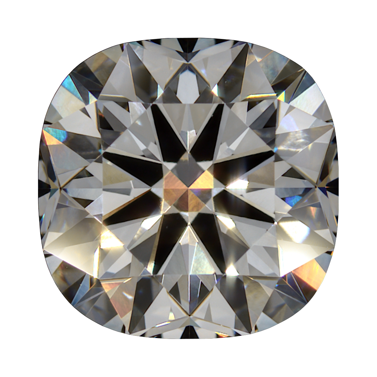 2.108 F VVS2 Brian Gavin Premium Lab Grown Cushion Diamond still