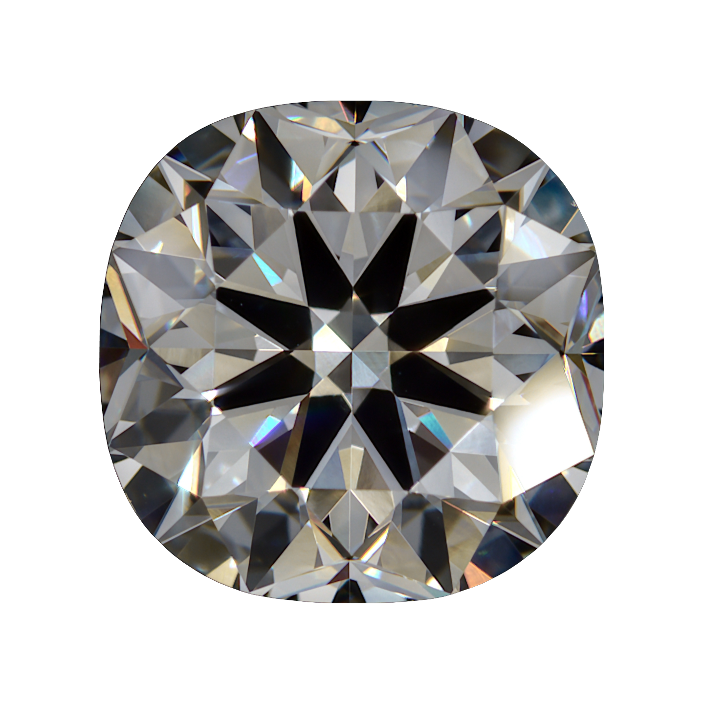 2.668 D VVS2 Brian Gavin Premium Lab Grown Cushion Diamond still