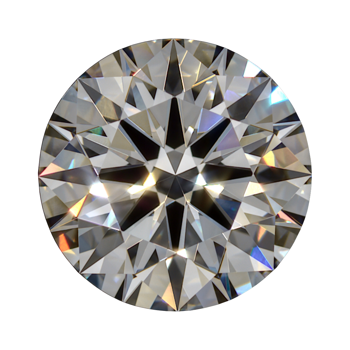 1.487 D VVS1 Brian Gavin Premium Lab Grown Round Diamond still