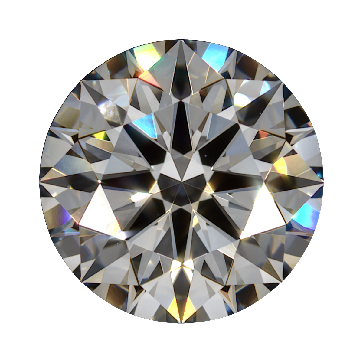 1.517 E VVS1 Brian Gavin Premium Lab Grown Round Diamond still