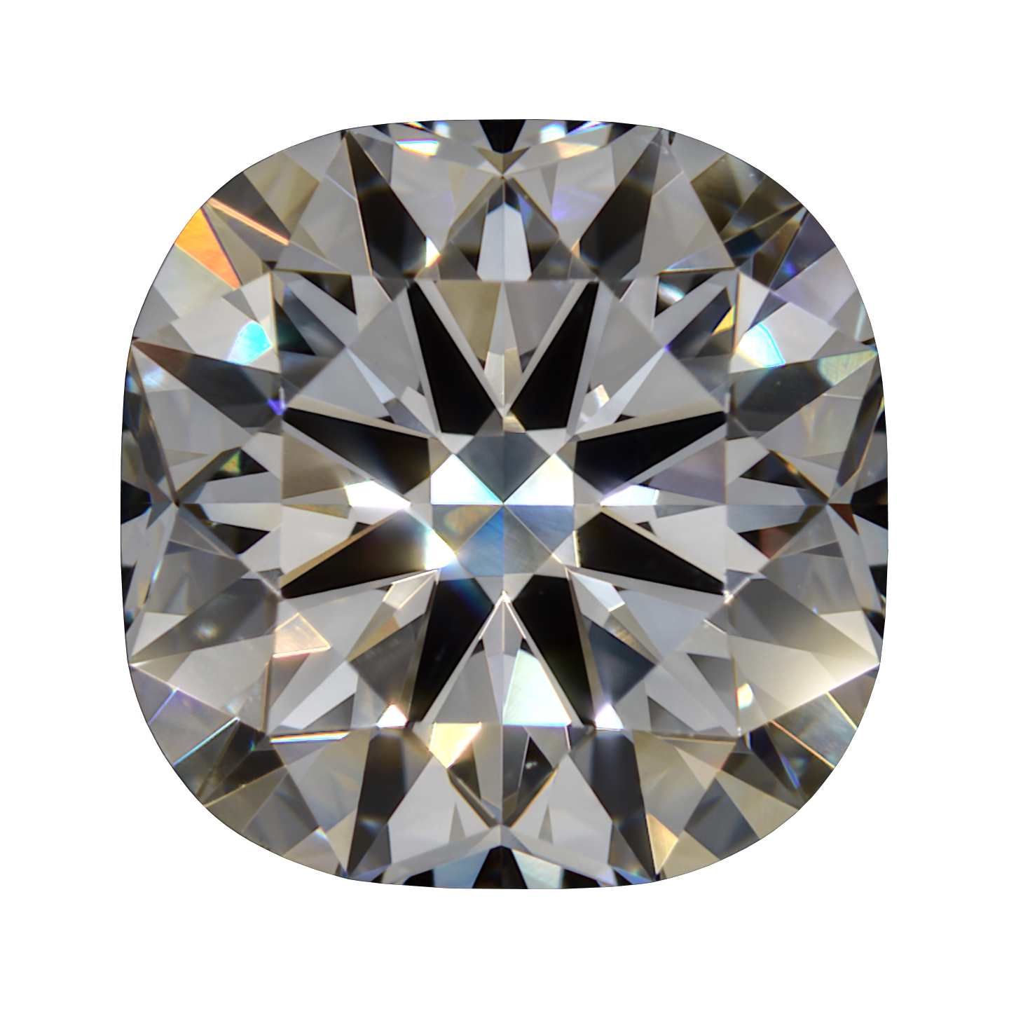 3.134 G VVS2 Brian Gavin Premium Lab Grown Cushion Diamond still