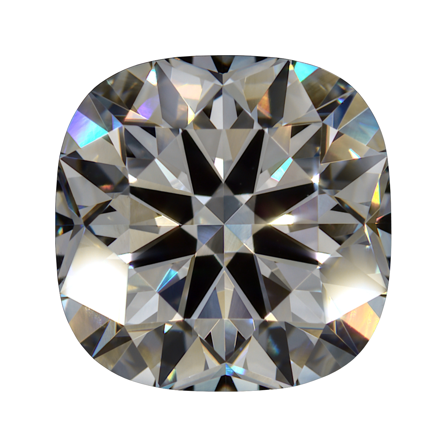 3.05 F VS1 Brian Gavin Premium Lab Grown Cushion Diamond still