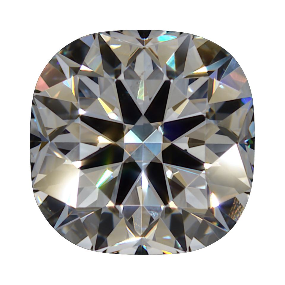 1.033 E VS2 Brian Gavin Premium Lab Grown Cushion Diamond still