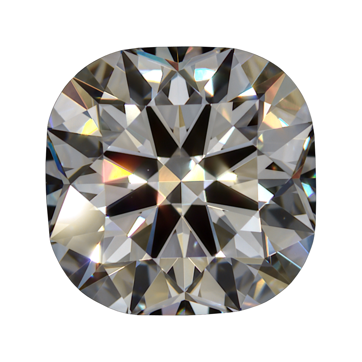 1.678 E VVS1 Brian Gavin Premium Lab Grown Cushion Round Diamond still