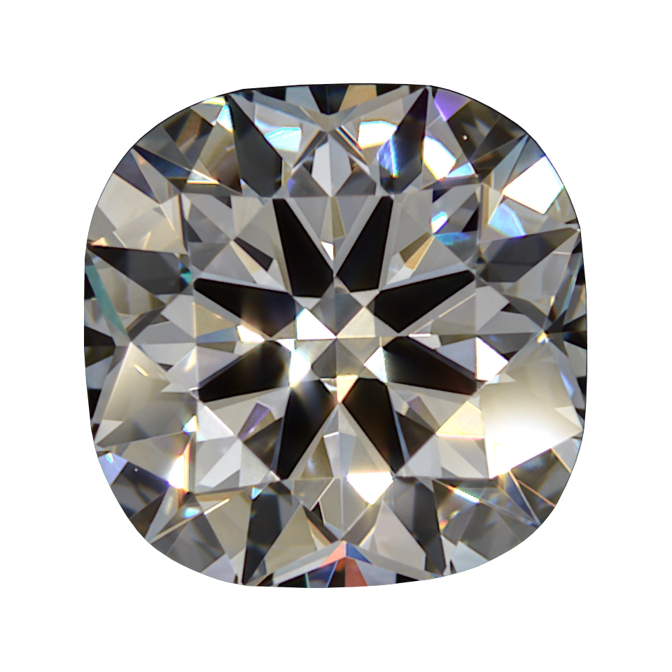 0.865 D VVS1 Brian Gavin Premium Lab Grown Cushion Diamond still