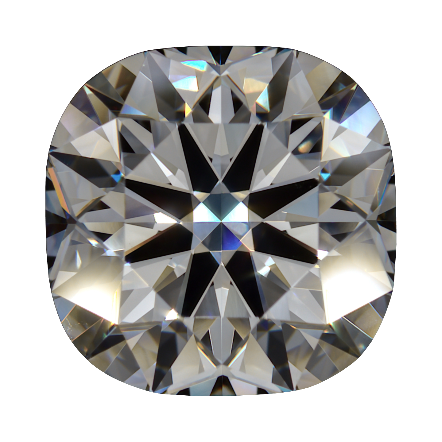 3.456 E VVS2 Brian Gavin Premium Lab Grown Cushion Diamond still