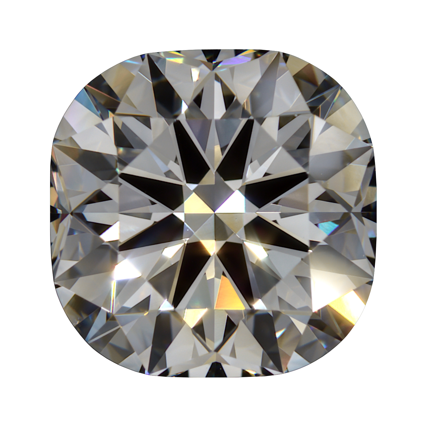 3.143 E VVS2 Brian Gavin Premium Lab Grown Cushion Diamond still
