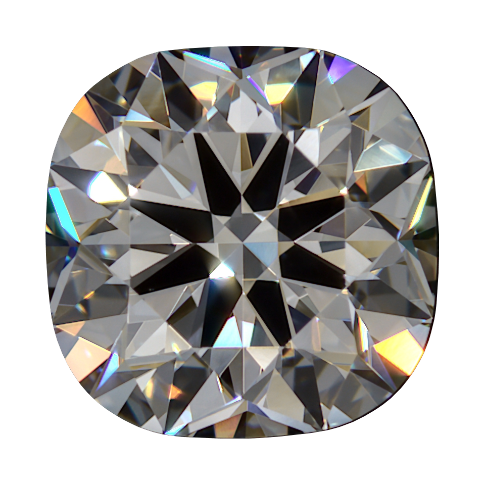 1.091 D VVS2 Brian Gavin Premium Lab Grown Cushion Diamond still