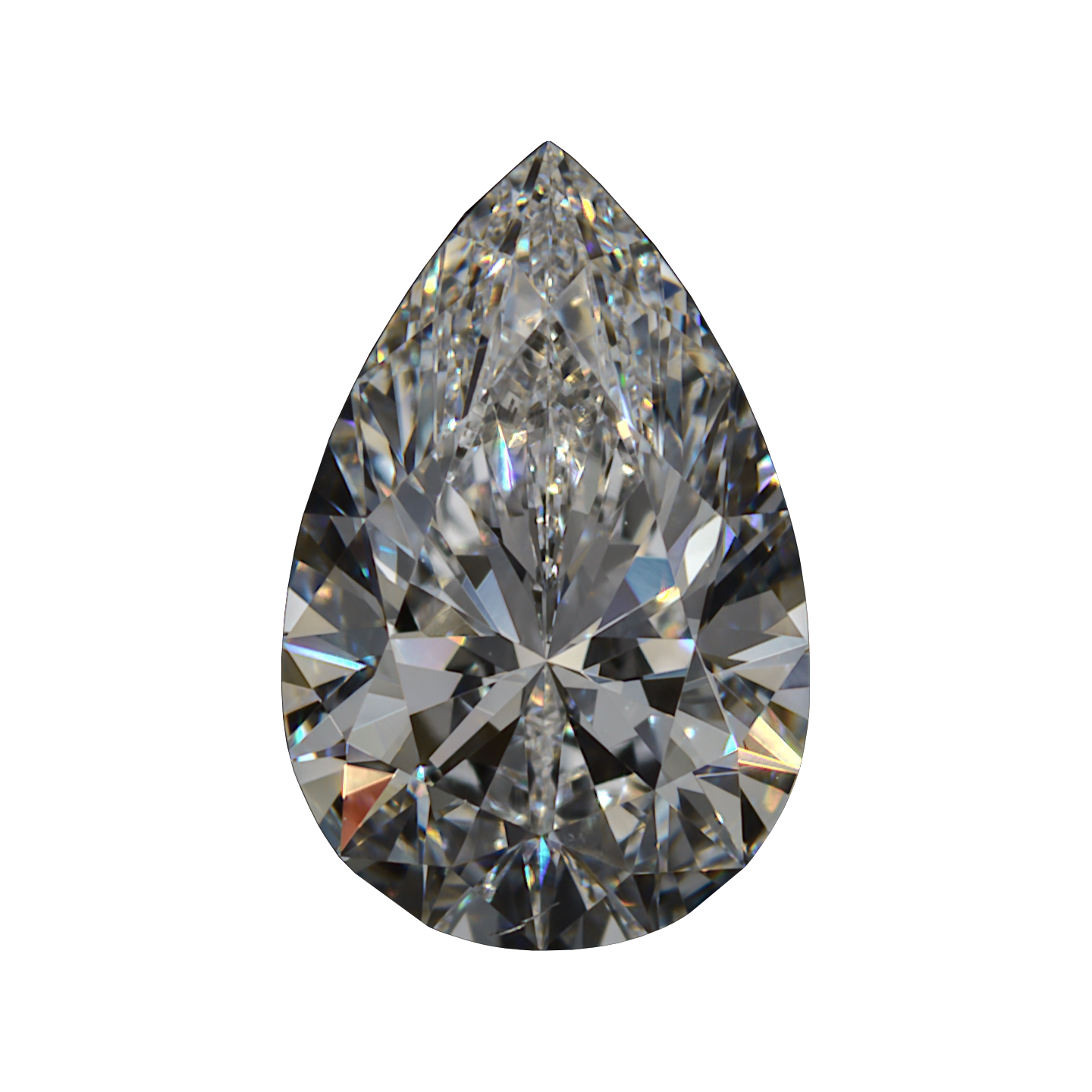 1.000 D SI1 Premium Lab Grown Pear Diamond still