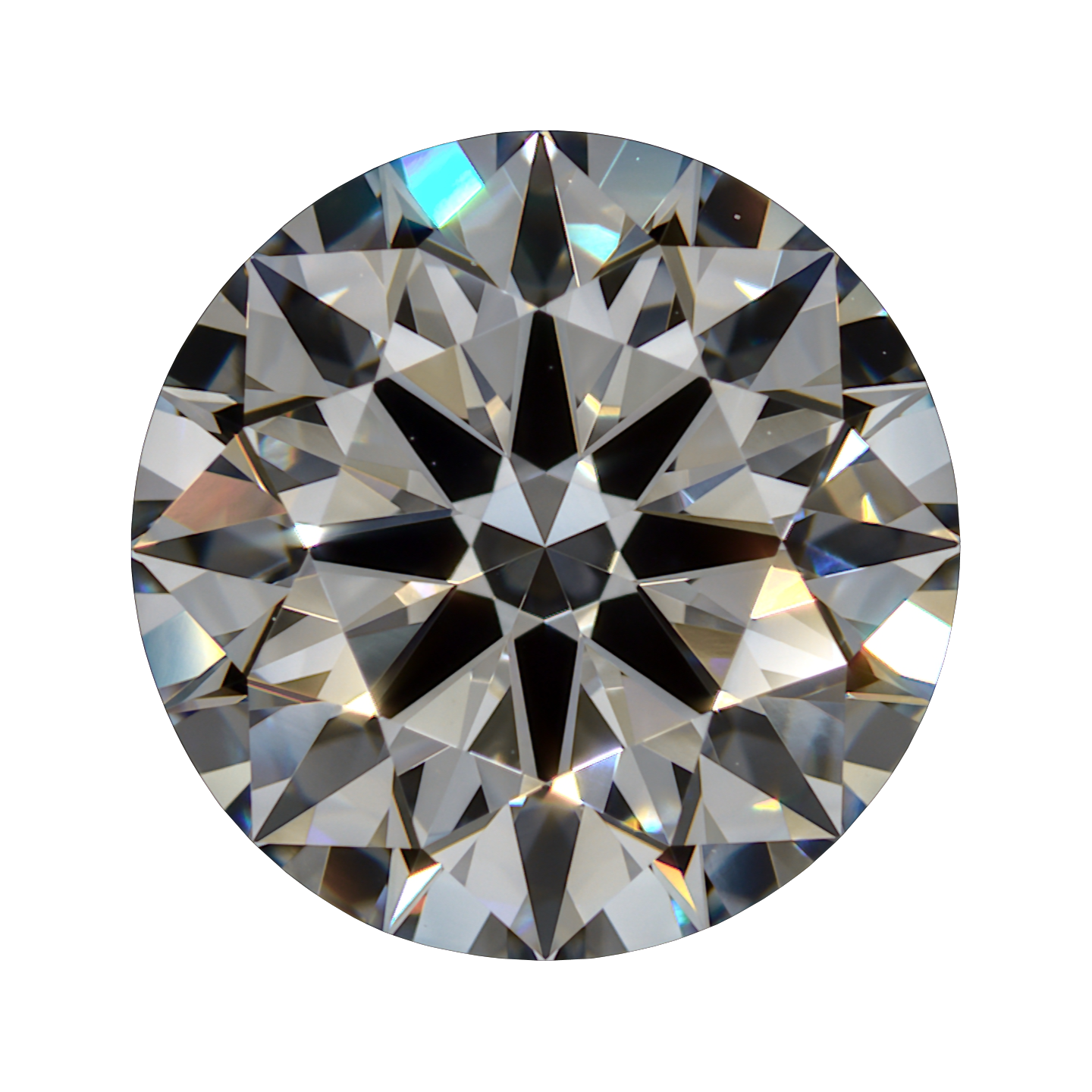2.428 F VVS1 Premium Lab Grown Round Diamond still