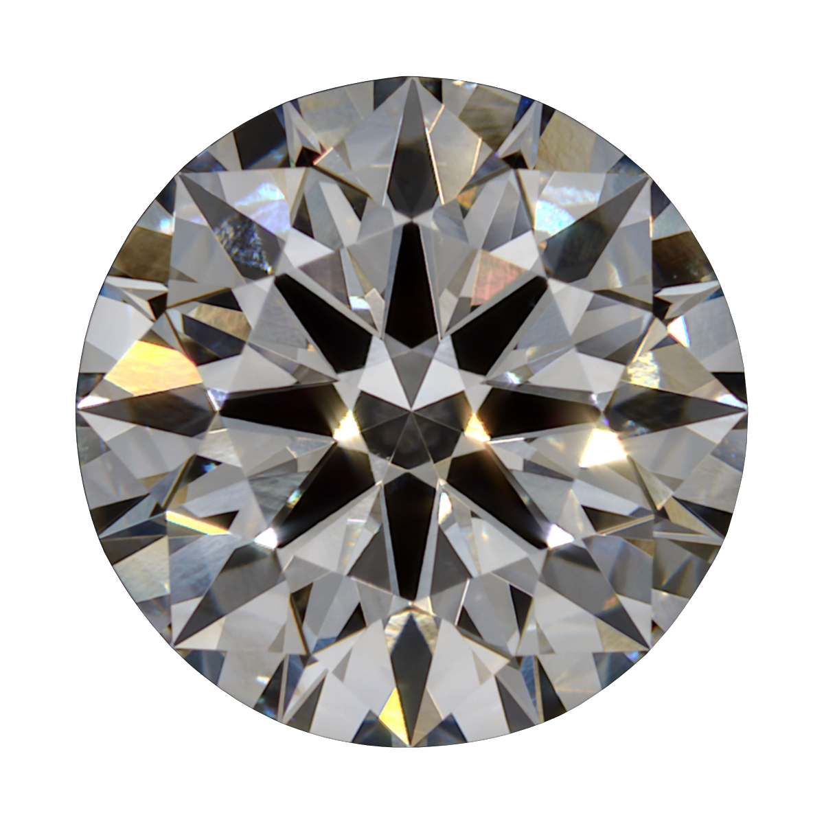 1.671 E SI1 BG Premium Lab Round Diamond still