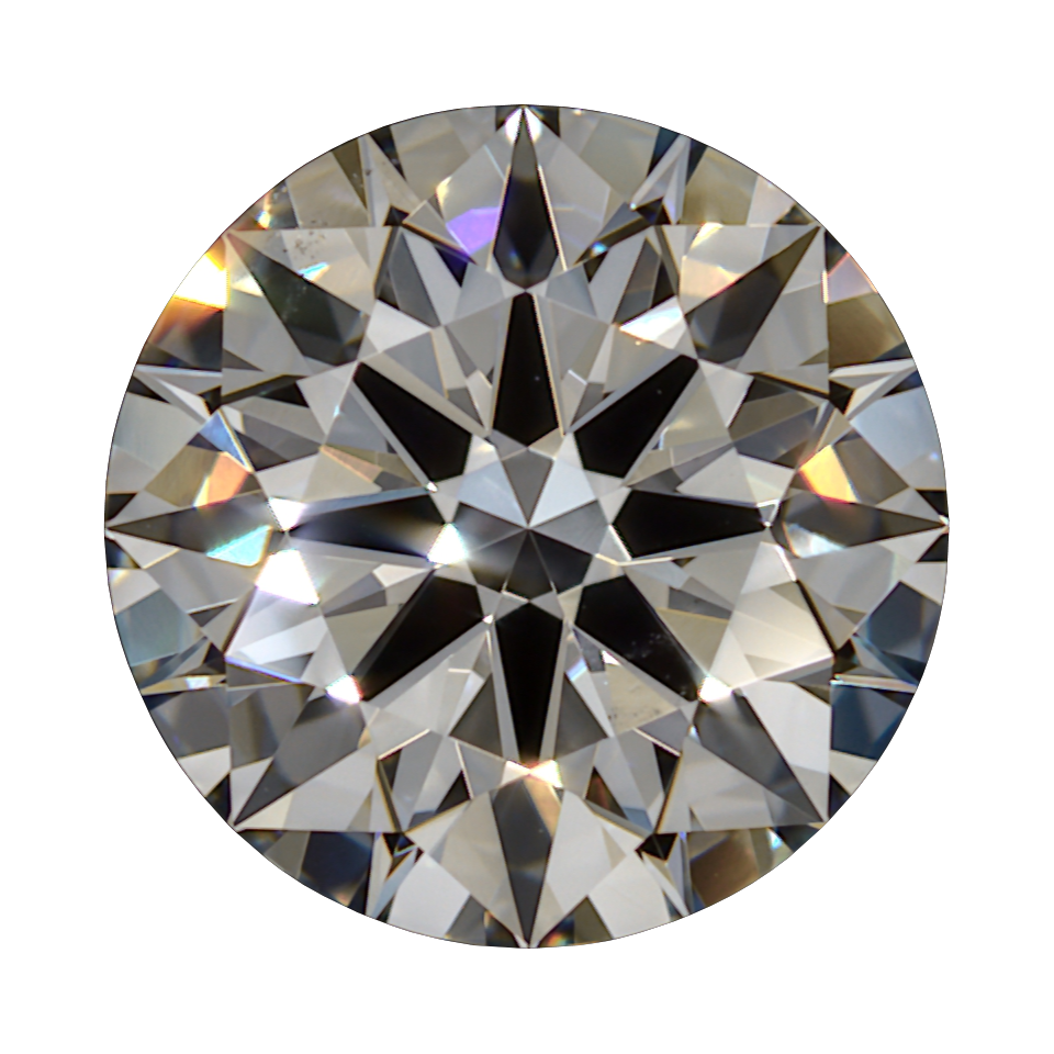 0.828 E VS2 BG Premium Lab Round Diamond still