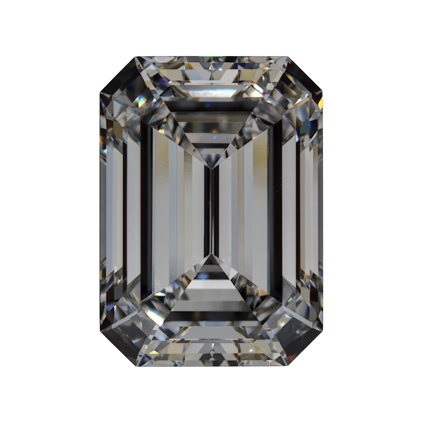 1.708 D VVS1 BG Premium Lab Emerald Cut Diamond still