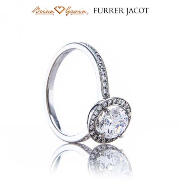 Halo Shoulder Furrer Jacot Engagement Ring 53667510W