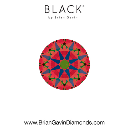 0.42 E VVS1  Black by Brian Gavin Round aset