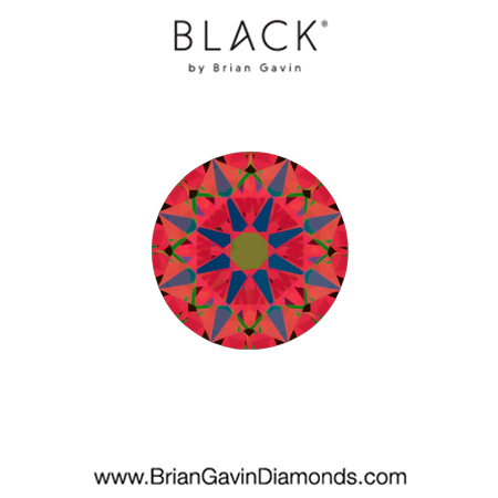 0.4 F VVS2  Black by Brian Gavin Round aset