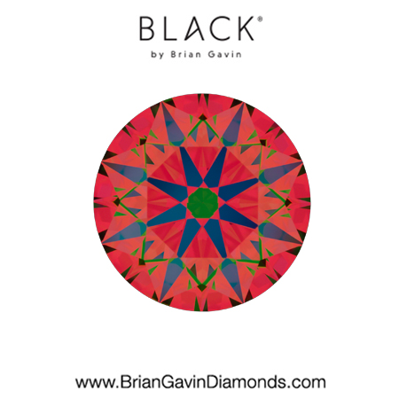 2.85 G  VVS2 Black by Brian Gavin Round aset