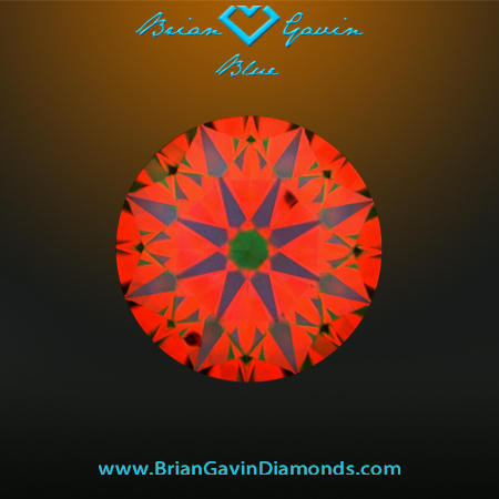 1.224 H VVS2 Blue Round aset