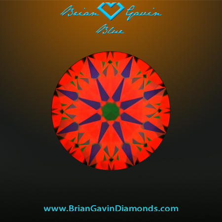 1.587 H VVS2 Blue Round aset