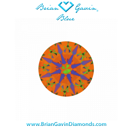 0.707 D SI1 Blue Round aset