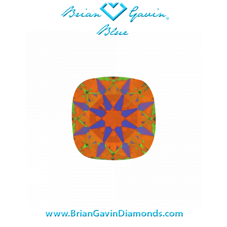 1.237 H VS1 Blue Cushion aset