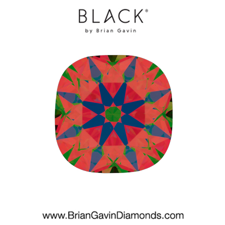 0.9 F VS1Black by Brian Gavin Cushion aset