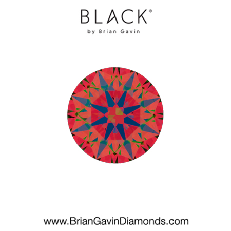 0.58 F VVS1 Black by Brian Gavin Round aset
