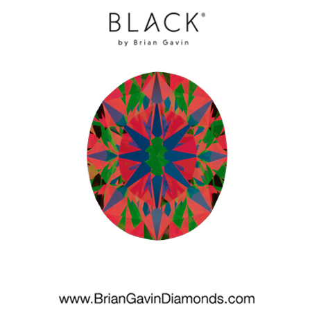 1.75 F VS2 Black by Brian Gavin Oval aset