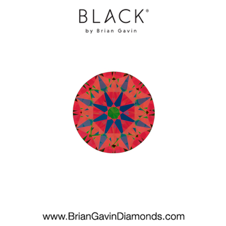 0.43 F VVS2 Black by Brian Gavin Round aset