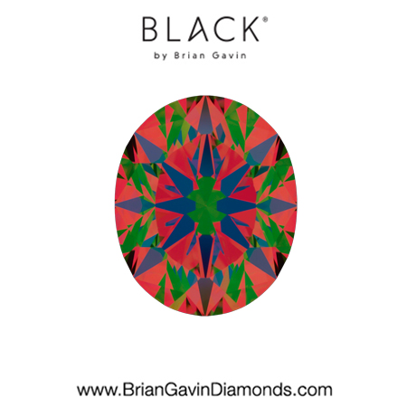 1.22 F VS1 Black by Brian Gavin Oval aset