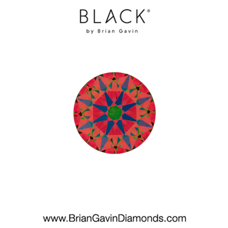 0.33 G VVS2 Black by Brian Gavin Round aset