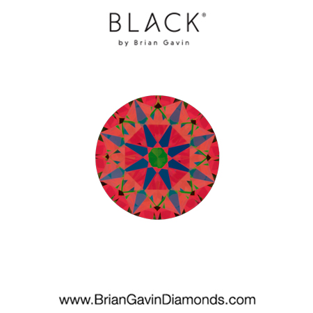 0.40 G VVS2 Black by Brian Gavin Round aset