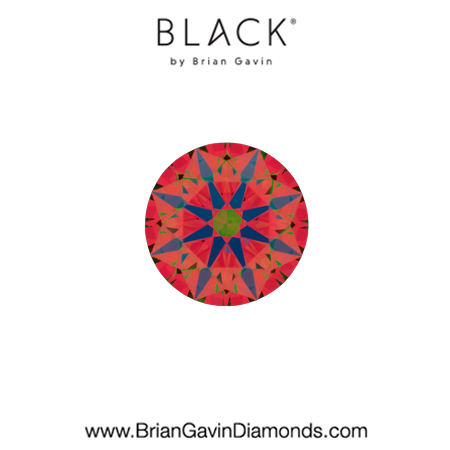 0.36 F VVS2 Black by Brian Gavin Round aset