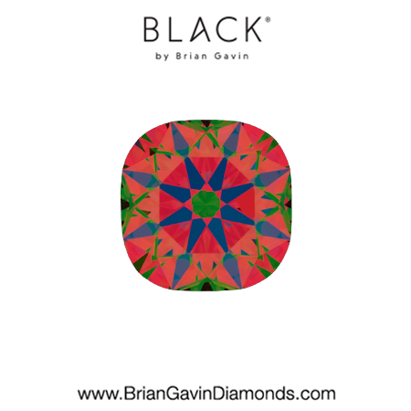 0.54 F VS1 Black by Brian Gavin Cushion aset