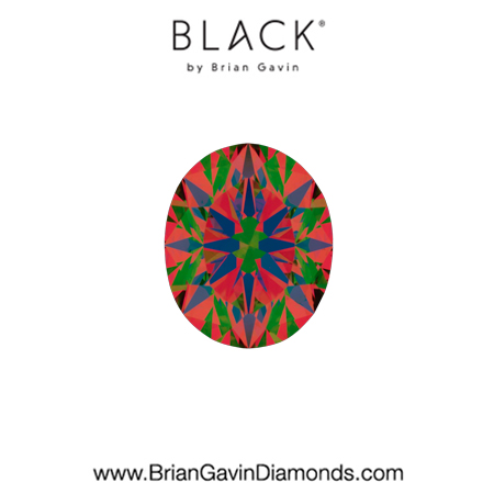 0.53 I SI2 Black by Brian Gavin Oval aset