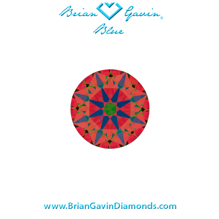 0.36 H VVS2Brian Gavin Blue Round aset