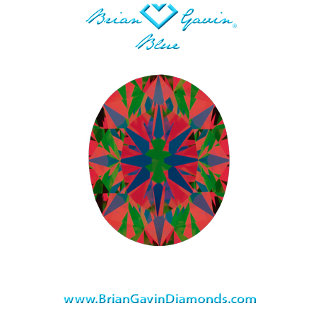1.39 D VVS1 Brian Gavin Signature Oval aset