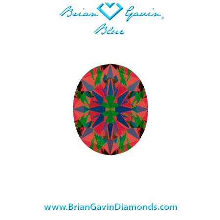 0.5 F SI2 Brian Gavin Signature Oval aset