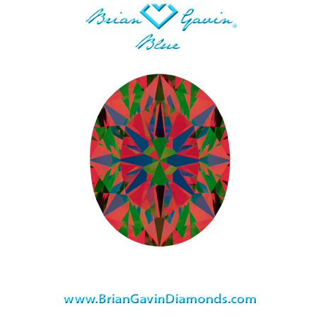 2.1 D VS2 Brian Gavin Signature Oval aset